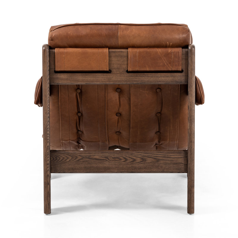 Halston Armchair with Ottoman, Heirloom Sienna
