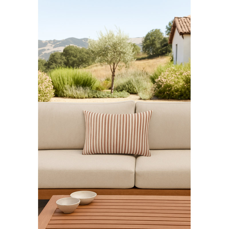 Outdoor Living Throw Pillow, Light Copper, Rectangle 14"H x 20"W, Polyester
