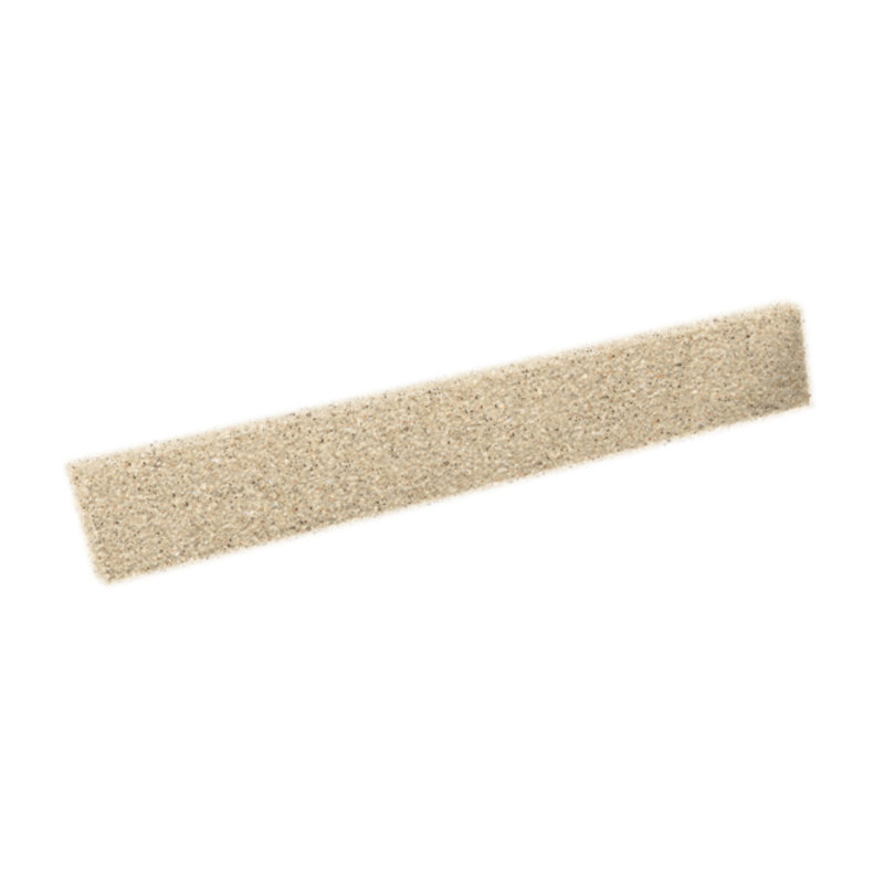 Ellipse Solid Surface Vanity Side Splash, Bermuda Sand