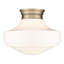 Plafonnier encastré 1 lumière 16 po Ilona-1090437100-1090437107