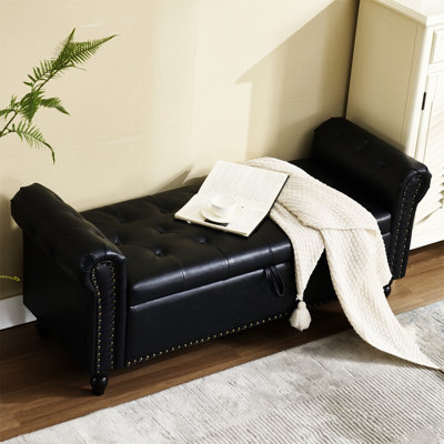 Repose-pieds avec rangement Coolmore 55,25 pouces