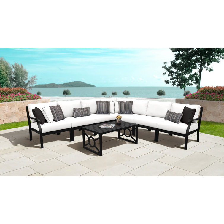 Ensemble de conversation modulaire avec coussins 8 pièces Madison