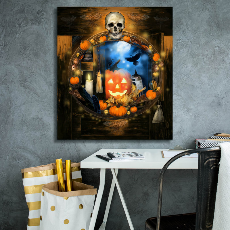 Art mural sur toile Epic Graffiti «Cabinet entre les mondes» par Art and a Little Magic, H 30 po x l 26 po x P 1,5 po