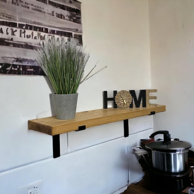 Heavy Duty Shelf Brackets Rustic Scaffold Board Shelving Industrial Iron/Steel Metal (Pair) By BMF Direct, 255mm-Down