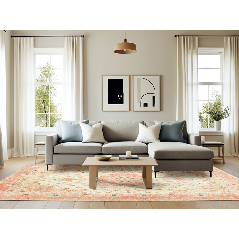 Legge Oriental Indoor Rug, Rectangle 6' x 9'