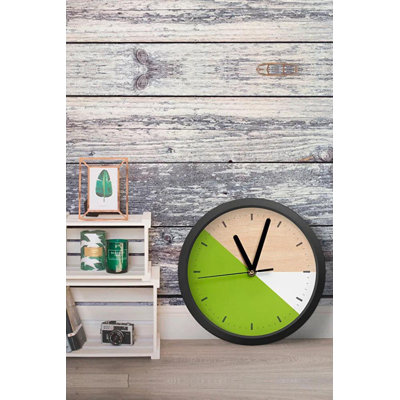 Stylish Decorative Wall Clock, 14.2 x 14.2 x 0.4 inches | 100% MDF, Thickness: 0.2 inches | Lightweight at 1.0 lbs | Perfect for Home & Office Decor, Modern Design with Elegant Finish