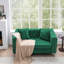 Causeuse en velours 61,8 ", mobilier de salon moderne pour appartement, vert-115948932