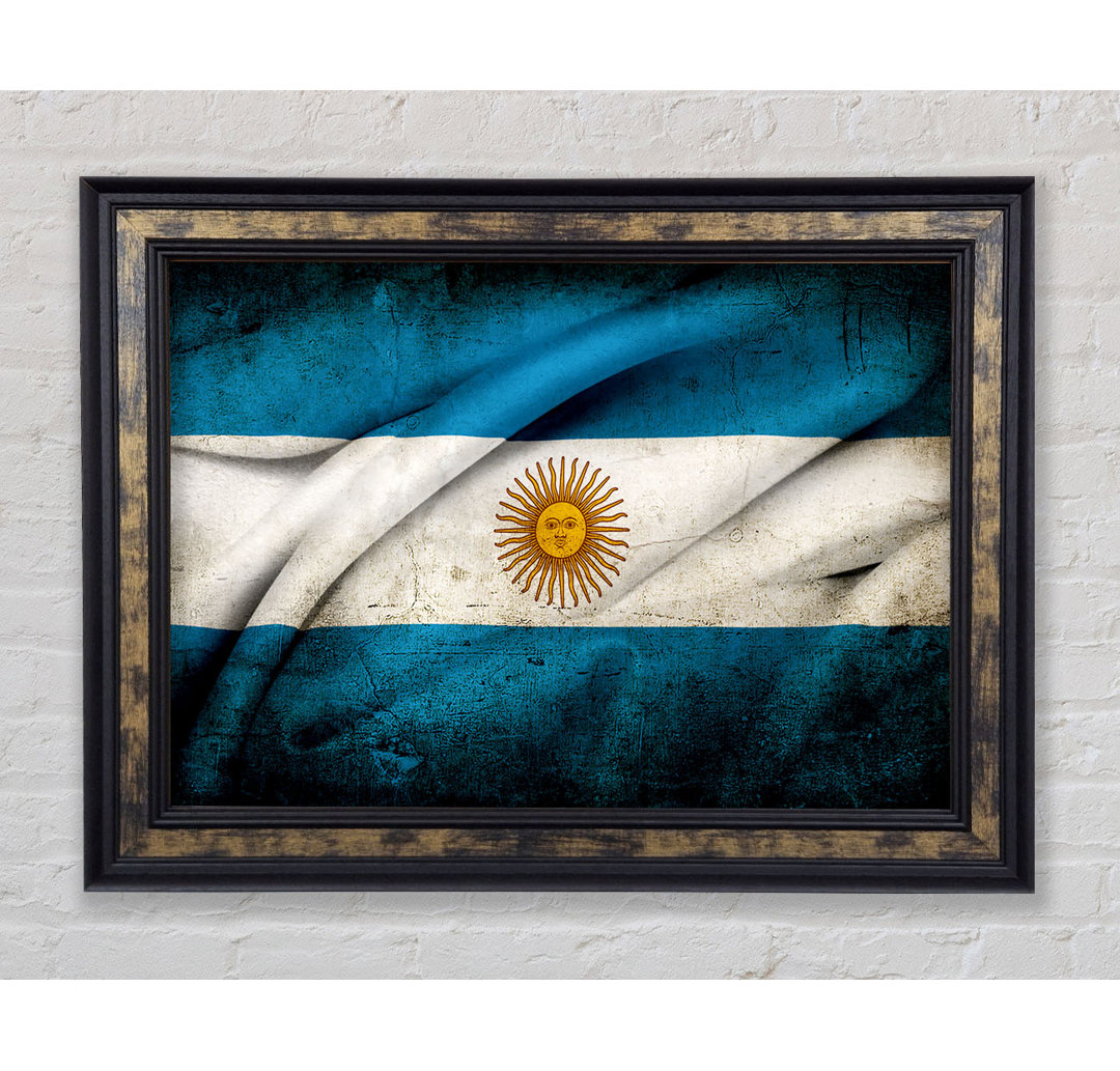 Argentinien Sonnenflagge - Druck