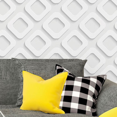 Destainy Peel & Stick Geometric Roll
