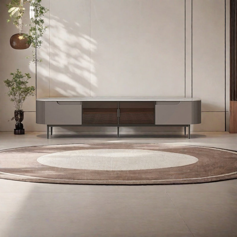 High-end rock panel creative simple TV cabinet