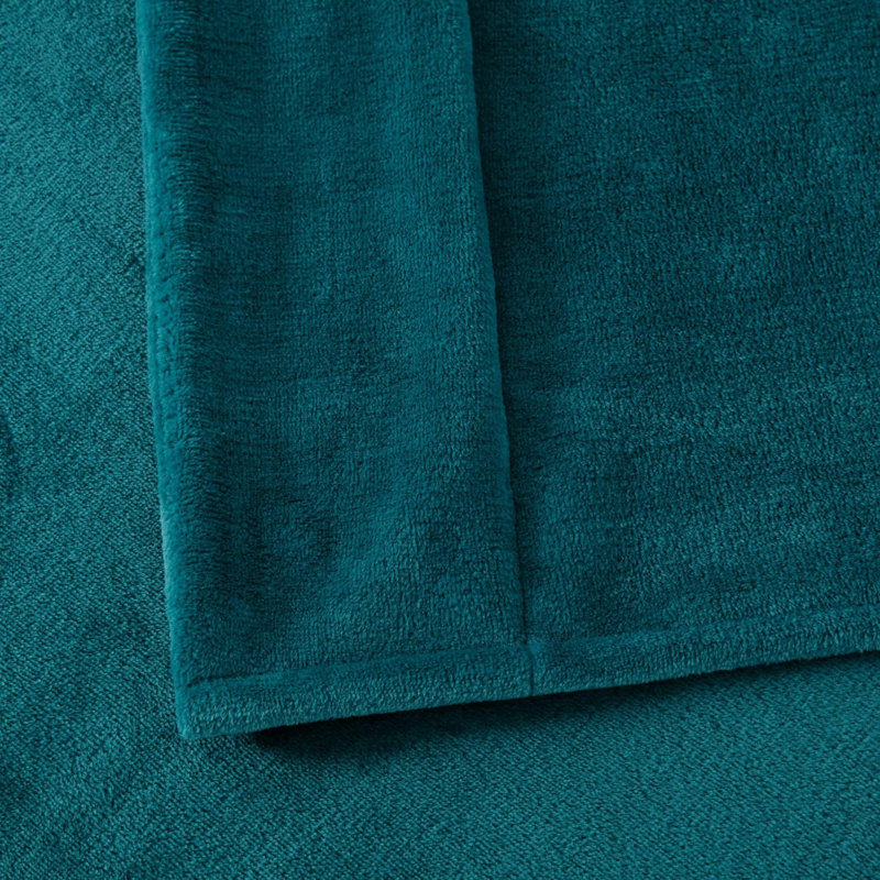 Soft Fleece Sheet Set, Queen Sheet Set with 2 Pillowcases, Teal