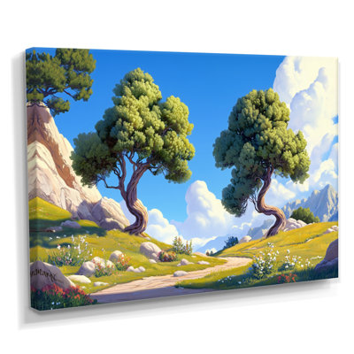 «The Swaying Cypress Pointillism», art mural Van Gogh