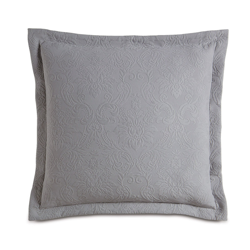 Sandrine 100% Cotton Zip Sham, Euro, Dove