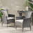 2 Dining Chair In Grey - Chairs For Living Area & Lounge 22.81"d X 24.28"w 32.89"h, 15.44 Lb Heavy Seating (2 ), , Modern Straight Line Chic, For Reception Areas, Lb, 36.25"d 21"w 10.75"h Package