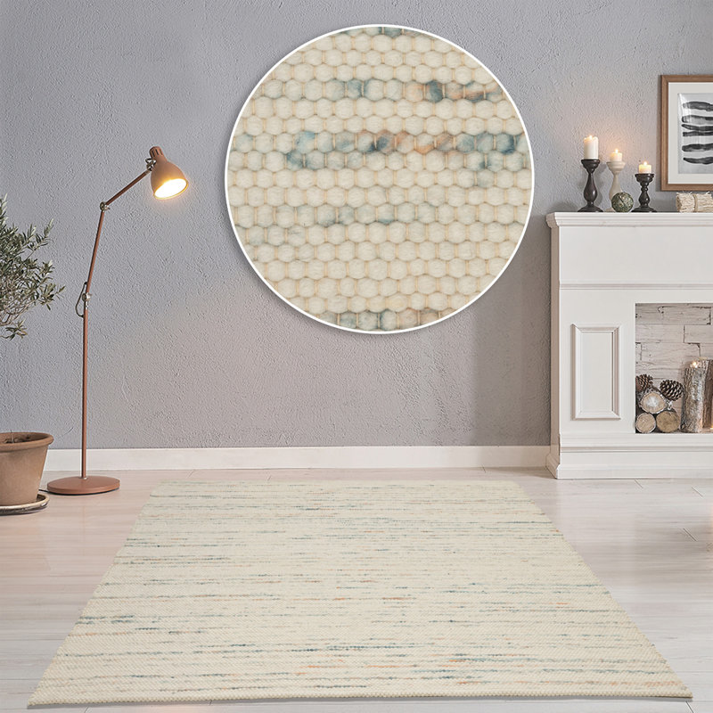 Hand Woven Wool Multicolored Indoor Rug, Rectangle 190 x 290cm