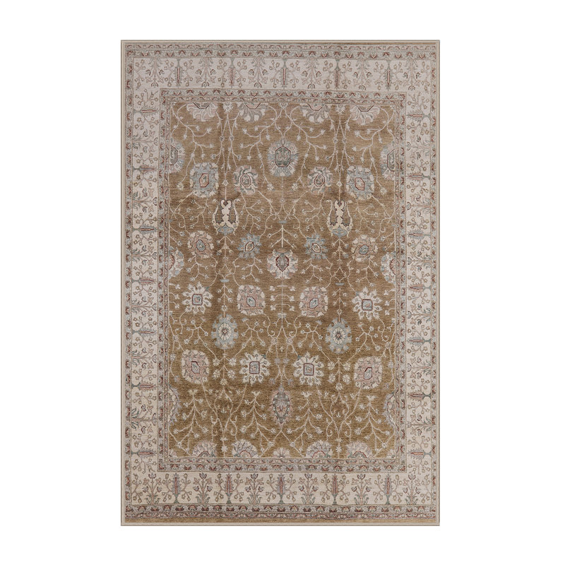Tapis oriental brun / beige Arantser, Rectangle 7 pi x 10 pi