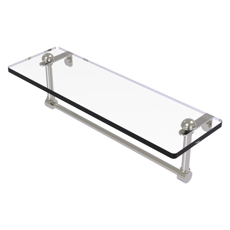 Tablette murale Gober, 16 po, Nickel satiné