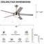 Nickel brossé 52 po Ventilateur de plafond d'intérieur à 5 pales avec chaîne intégrée-1071872853-1071872855