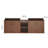 60in reddish brown Soft Close Doors Bathroom Vanity , A Small Storage Shelves, 24" and 12" Combination Cabinet,(KD-Packing)