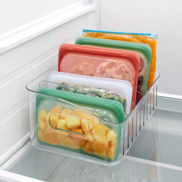 Kootek Refrigerator Organizer Bins with Removable Dividers