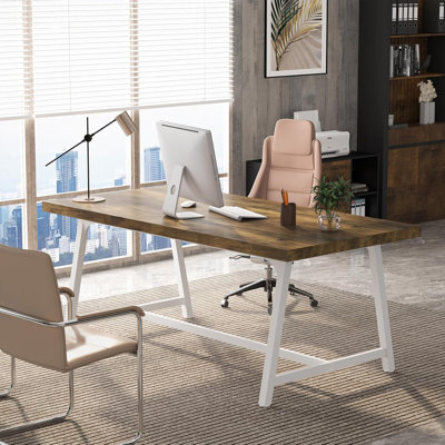 6FT Rectangle Conference Table, 70.87L x 33.46W x 29.92H Inches Meeting Table for Conference Room