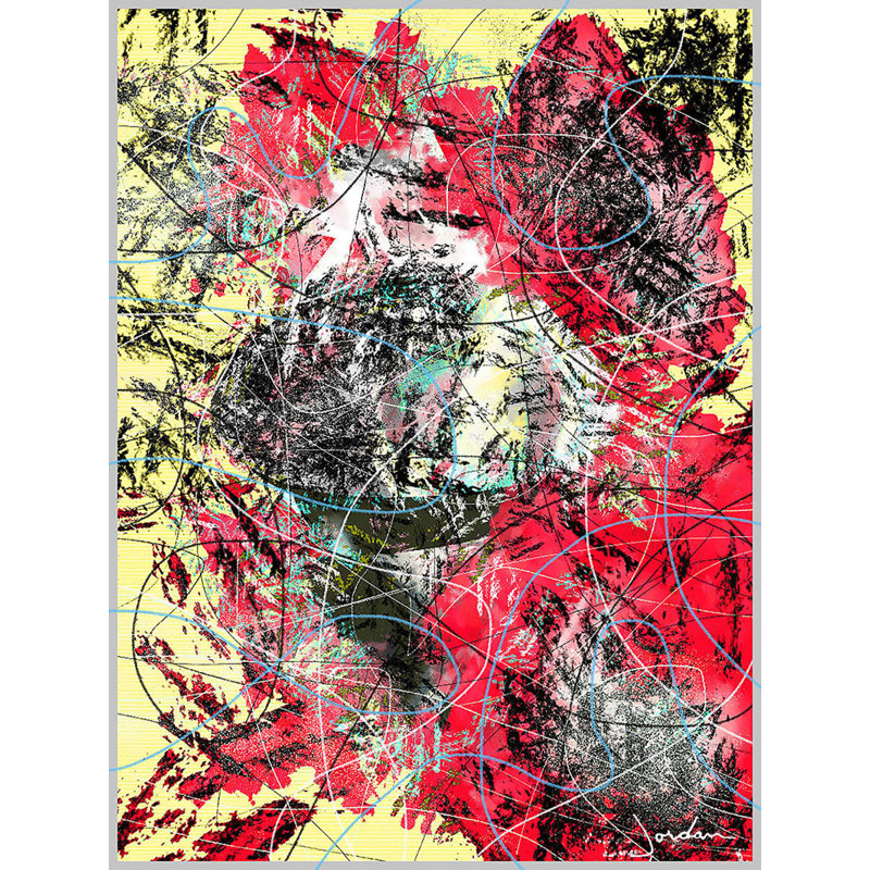 Black, Red, Yellow #1 Framed Print