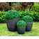 Kante 3 Piece 18", 14", and 10"W  Concrete Round Planters, Outdoor Indoor Modern Planter Pots, Lightweight, Weather Resistant, Seamless with Drainage Hole Set
