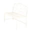 Banc de jardin Sunnydaze - blanc-559439991