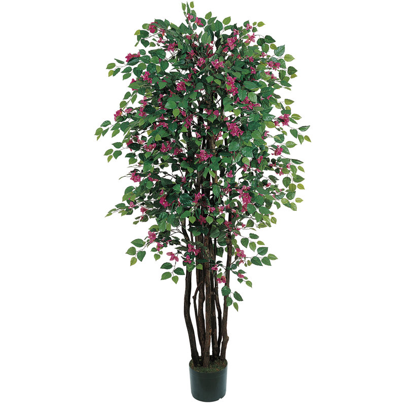 Arbre en soie 6 'Bougainvillea, H 72 po x l 37 po x P 37 po