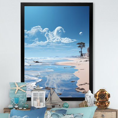 «Beach Photo Coastal Reverie III», reproduction sur toile