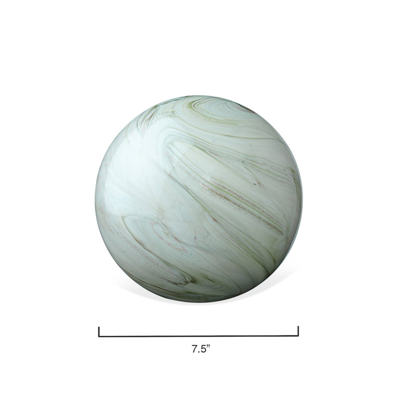 Cosmos Cloche or Water Globe Set, Sage Swirl