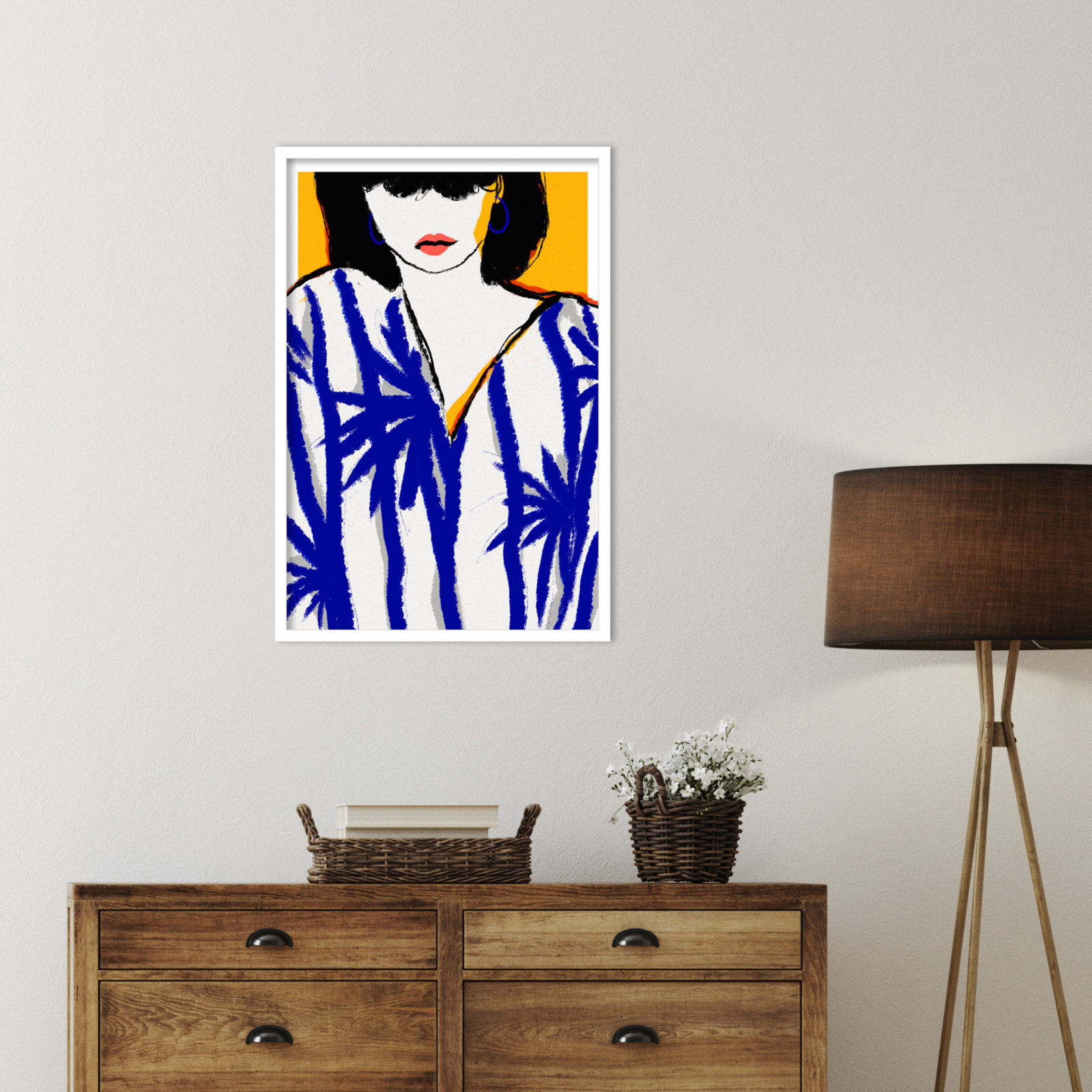 Galya "Summer Memories" Print by Treechild, 33" H x 23" W, White