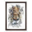 Stare of the Tiger in Abstract - Picture Frame Painting Print-55729796-55729790