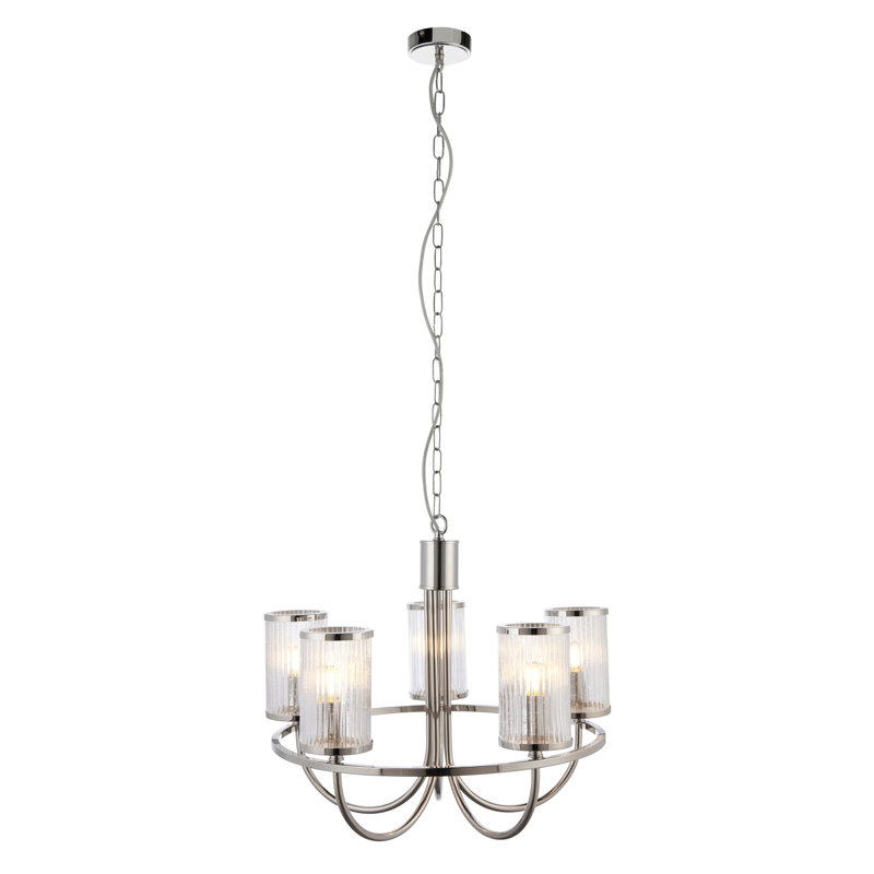 Axelen 5 - Light Waggon Wheel Chandelier