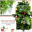 Ensemble de 4 guirlandes de guirlande et 2 arbres d'entrée avec lumières DEL