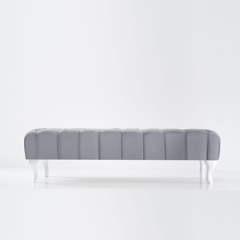 Barrales Velvet Upholstered Bench, H30 x W120 x D60cm