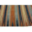Geometric Stripes Antique Indian Long Oversized Cotton Dhurrie Flat Weave Carpet
