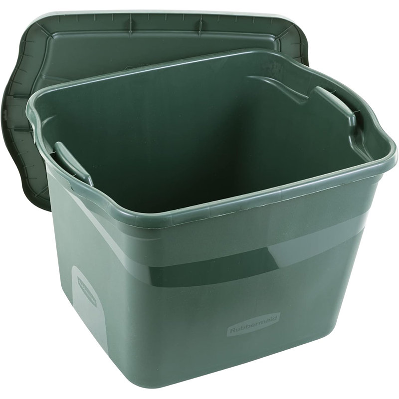 Contenants de rangement Rubbermaid Ecosense, 29 gallons, paquet de 5, matériaux recyclés