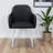 Irving Metal Leg and Leather Frame Two-Piece Dining Chair Set, 32.79'' H X 21.76'' W X 23.76'' D