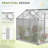  6' x 6' x 6.4' Polycarbonate Greenhouse Walk-In, Silver-98260964