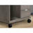 Rolling File Cabinet For Workplace Area - Taupe Finish And Metal Handle Office Container Laminate Parts