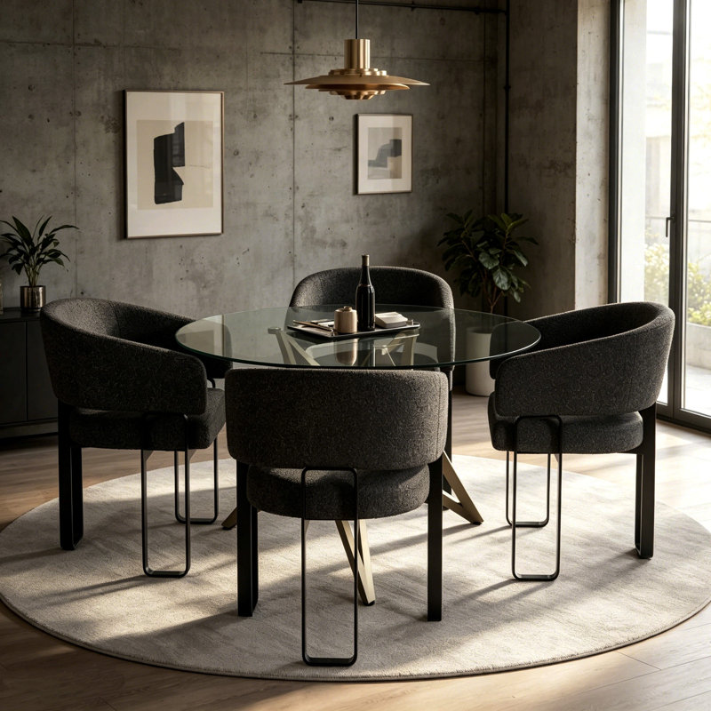 Fauteuils de salle à manger rembourrés Modern