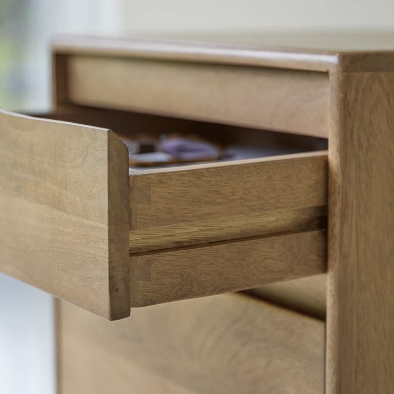 Gabrielle 1 - Drawer Solid Wood Nightstand