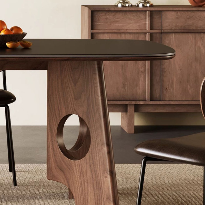 Ensemble de table de salle à manger ovale de couleur grotte, H 29,52 po x L 62,99 po x l 31,49 po