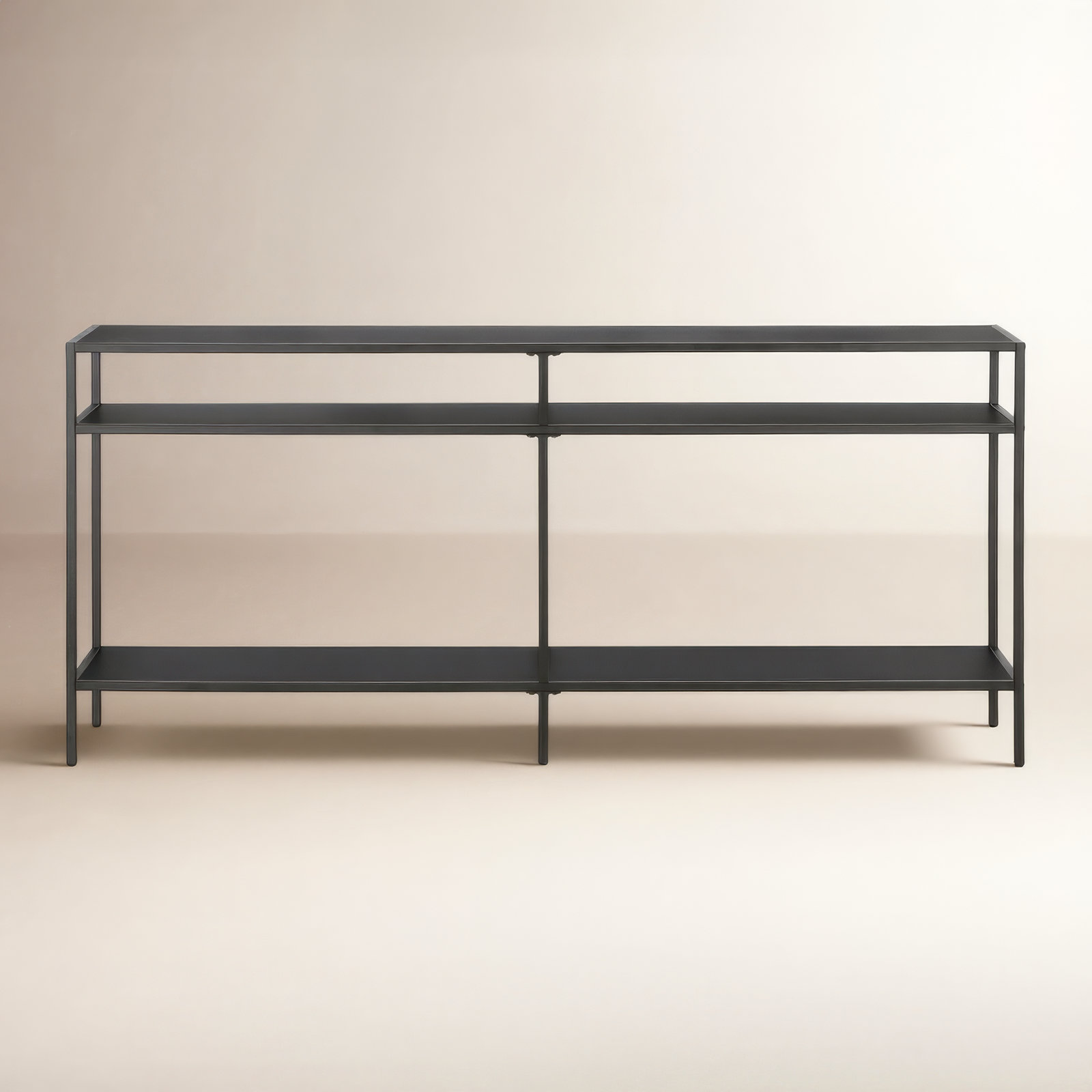 Ceno Console Table, 29" H x 64" W x 12" D, Blackened Bronze