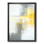 «Gray and Yellow Blue Abstract», reproduction d'art sur toile-51146035-51146031