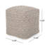 Pouf en coton fabriqué à la main