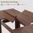 Extendable Dining Room Table for 6-10, Farmhouse Kitchen Tables with Wooden Sturdy Frame-1914495078