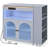 Rolling Kitchen Island With Extended Table, Kitchen Island on Wheels with LED Lights,Power Outlets and 2 Fluted Glass Doors, Kitchen Island with a Storage Compartment and Side 3 Open Shelves, Grey-100731404