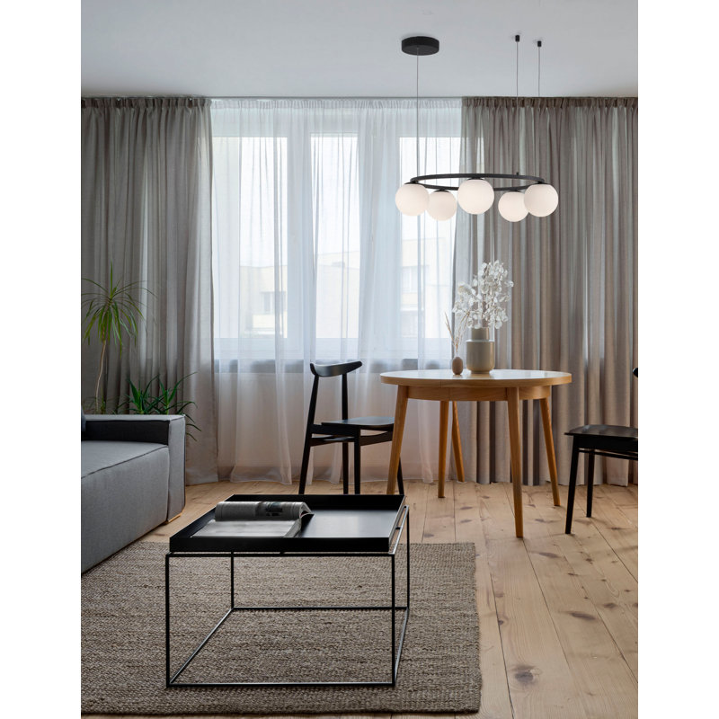 5 - Light Waggon Wheel LED Chandelier